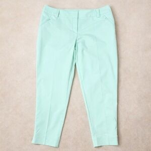 Adidas Performance Golf Pants Womens (14) Mint Green Stretch Ankle Spring Light